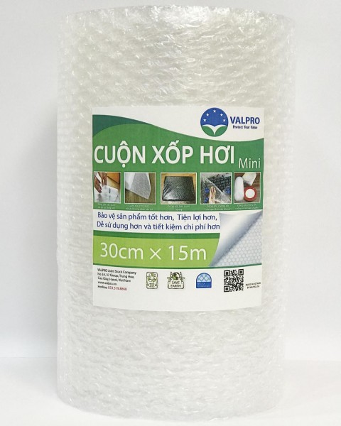 Cuộn xốp hơi mini 30cm x 15m