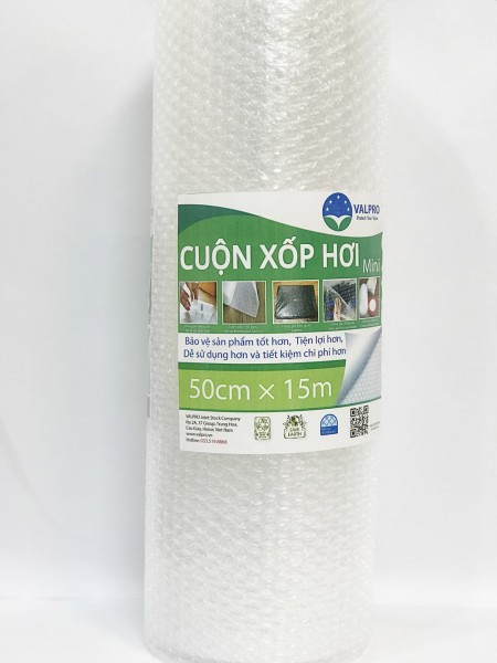 Cuộn xốp hơi mini 50cm x 15m